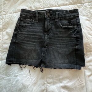 American Eagle black denim skirt